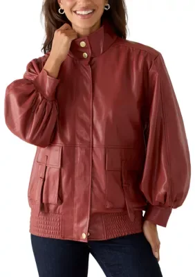 Vee Puff Sleeve Bomber Jacket by Steve Madden