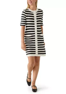 Striped Short Sleeve Sweater Dress by Sanctuary
