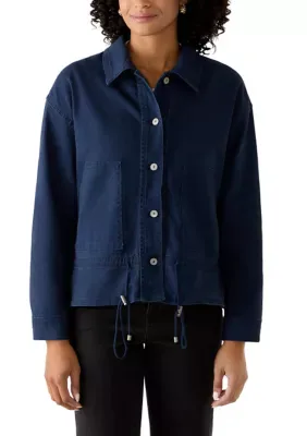 Relaxed Full Zip Bomber Jacket by Wallflower