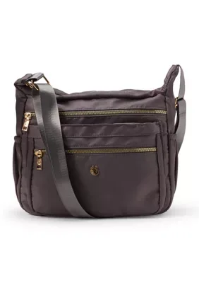 Multi Compartment Handbag with Top Zipper by Gloria Vanderbilt
