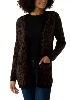 Cable Knit Cardigan Sweater