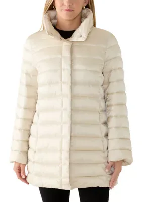 Funnel Neck Mid Weight Puffer Jacket by Tahari
