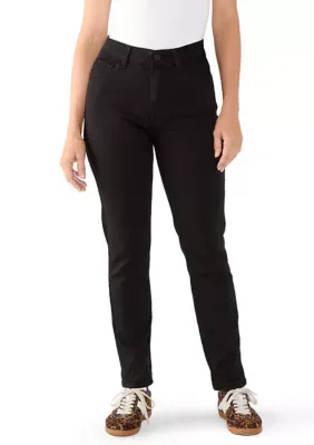 High Rise Comfort Waist DuoMode Skinny Jeans by Curve Appeal