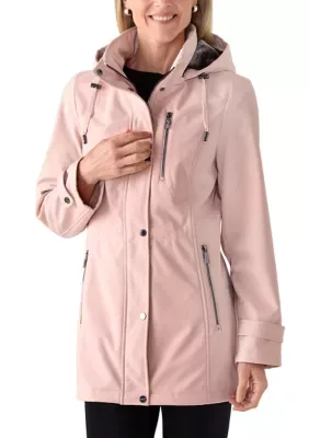 Snap Hood Softshell Raincoat by Nautica