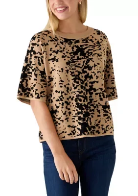 Boxy Short Sleeve Sweater