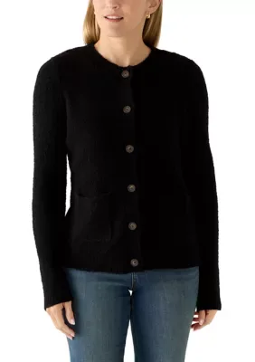 Teddy Boucl Patch Pocket Cardigan