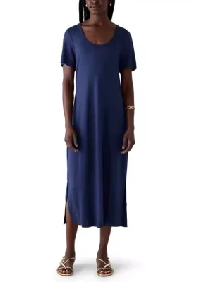 Drapey Ponte Midi Dress by Tommy Bahama