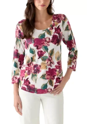 Ashby Isles Jeweled Blooms Top by Tommy Bahama