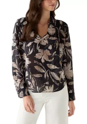 Bloom Beauty Long Sleeve Popover by Tommy Bahama