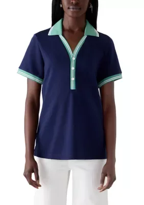 Coastal Bay Short Sleeve Piqu Polo Shirt by Tommy Bahama