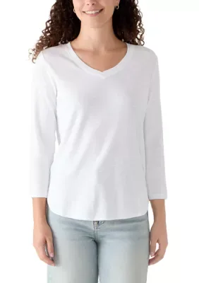 Ashby Isles 3/4 Sleeve V-Neck T-Shirt