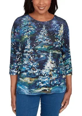 Classics Starry Night Top by Alfred Dunner
