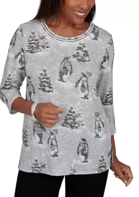 Classics Penguins Top by Alfred Dunner