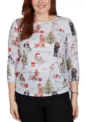 Classics Gift Giving Dogs Top by Alfred Dunner