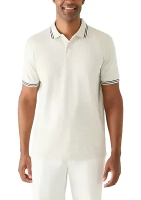 Tipped Interlock Polo Shirt by Chaps
