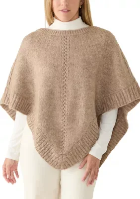 Elbow Sleeve Poncho Sweater by Lucky Brand