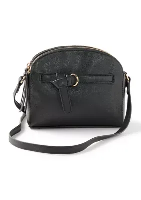 Curve Zip Top Crossbody Bag by Kate & Alex Cuffaro