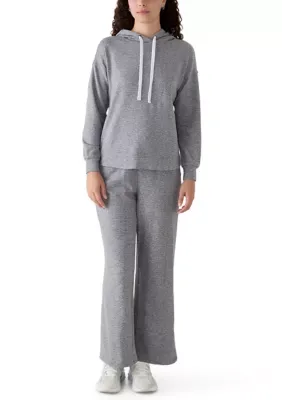 Knit Hoodie and Drawstring Pants Set by Workshop Republic Clothing