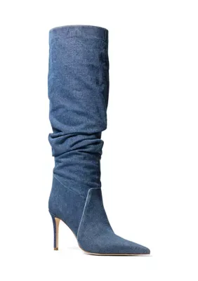 Dawn Denim Heeled Boots
