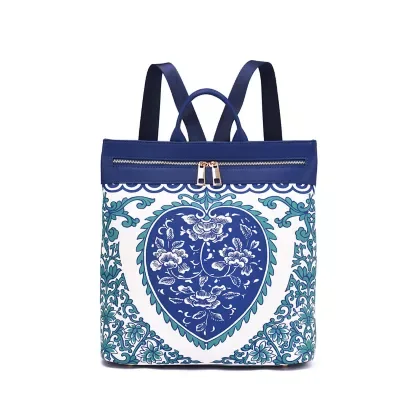 Porcelain Print Backpack by Mellow World