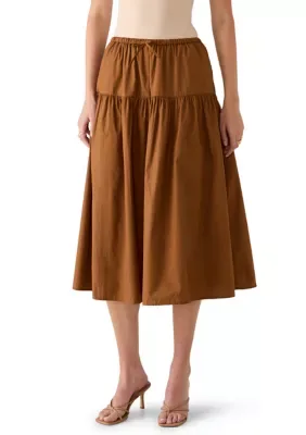 Poplin Midi Skirt by Velvet Heart