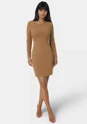 LS Open Back Midi W/ Rhinestone Trim by bebe