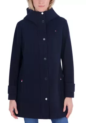 Button Coat with Hood by Tommy Hilfiger