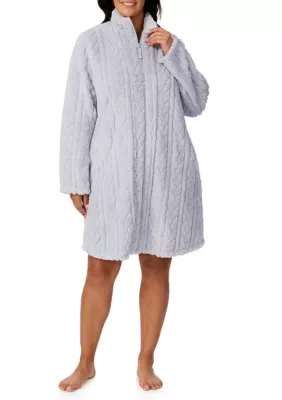 Short Cable Zip Robe by Ellen Tracy