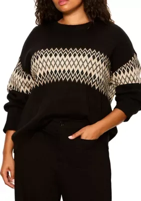 Argyle Crew Neck Sweater by Sanctuary