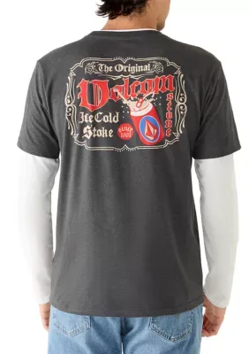 Strone Crew Graphic 2Fer T-Shirt by Volcom