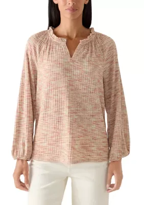 Ruffle Neck Knit Blouse by Zac & Rachel