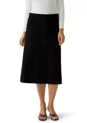 Suede Flowy Button Down Skirt by Zac & Rachel
