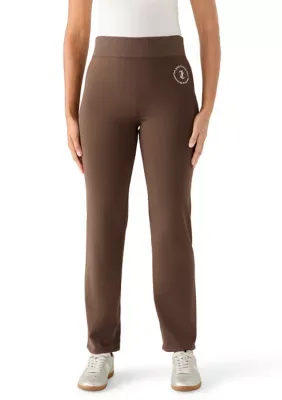 Fleece Lined Ribbed Waist Yoga Pants by Juicy Couture