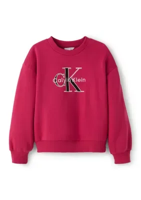 Monologo Embroidered Sweatshirt by Calvin Klein