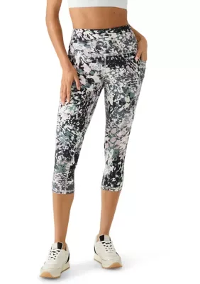 Printed Capri Leggings with Side Pocket by Rbx