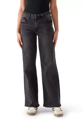 High Rise Belted Wide Pants by Kensie