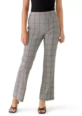 Kilt Woven Pull on Flare Pants by Soho Apparel