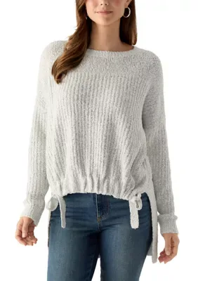 Long Sleeve High Low Sweater by Lily White