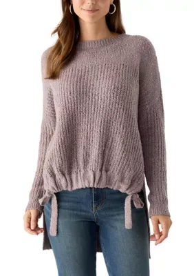 Long Sleeve High Low Sweater by Lily White