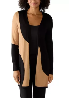Multi Color High Neck Cardigan by Tahari