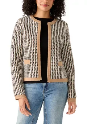 T Tahari Open Faced Cardigan with Front Pockets by Tahari