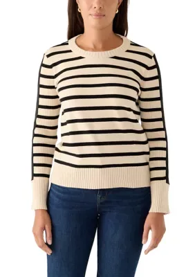 Striped Crew Neck Sweater by For the Republic