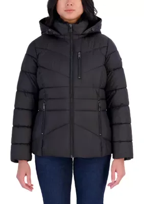 Short Puffer Jacket with Chest Pocket by Calvin Klein
