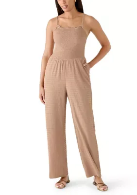 Smocked Bodice Jumpsuit by Derek Heart