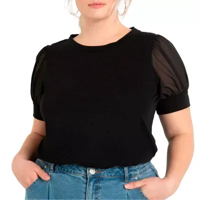 Combo Sleeve Tee by Eloquii