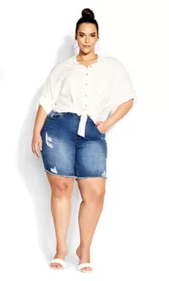 Tropical Tie Top by City Chic