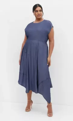Hampstead Dress - Denim by City Chic