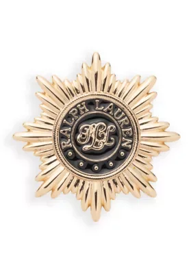 Lauren Ralph Lauren Black Starburst Logo Pin by Ralph Lauren