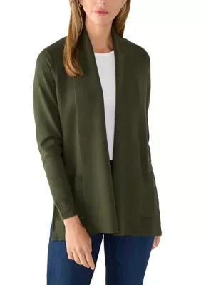 T Tahari Long Length Cardigan with Pockets by Tahari
