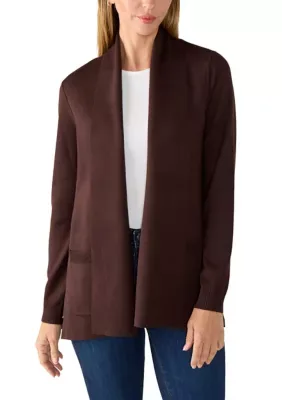 T Tahari Long Length Cardigan with Pockets
